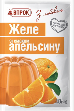 Желе апельсинове  40 г ТМ "Впрок"