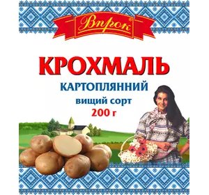 Крохмаль картопляний в/с 200 г ТМ "Впрок"